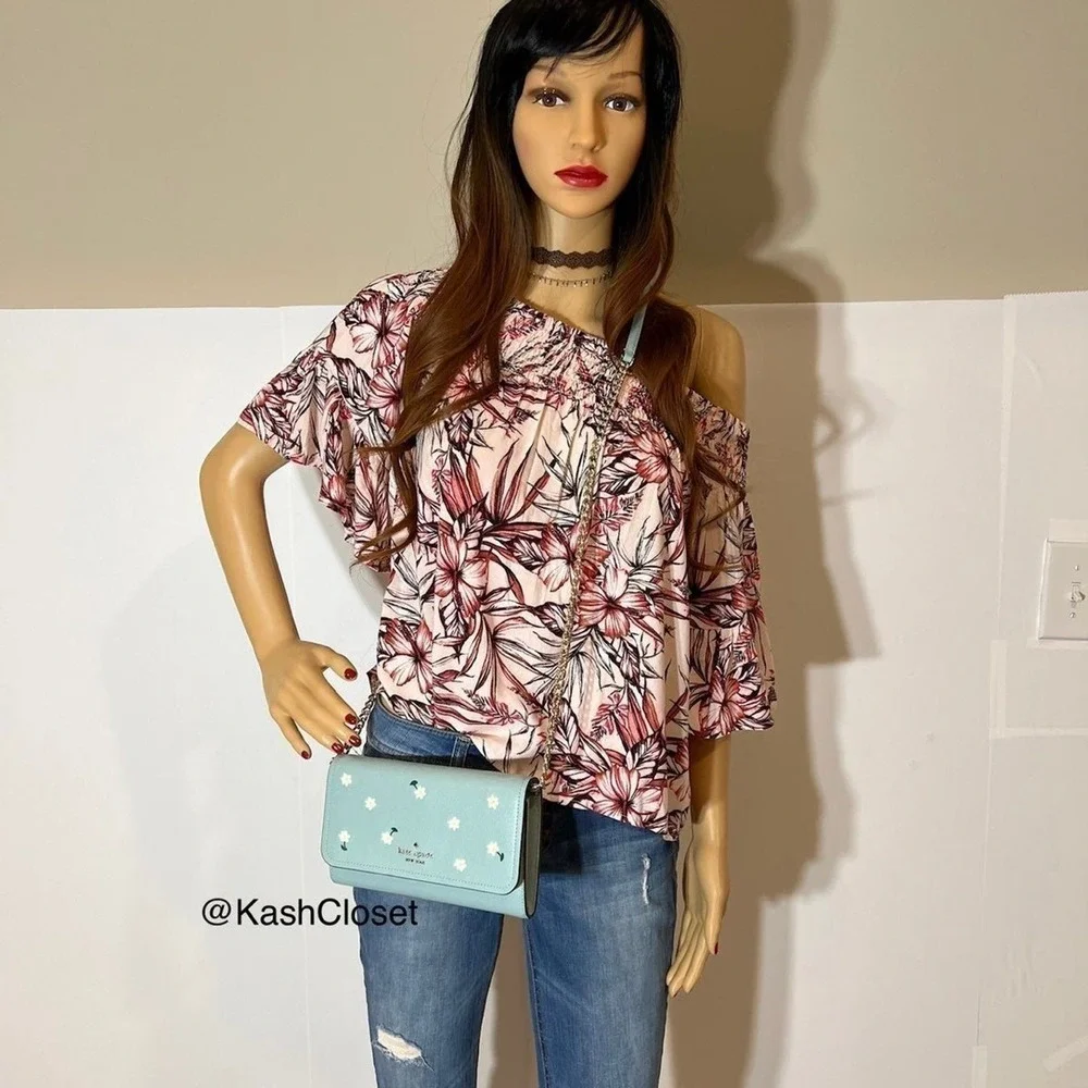 Kate Spade Darcy Embroidered Chain Crossbody & Convertible Wallet - Picture 11 of 12